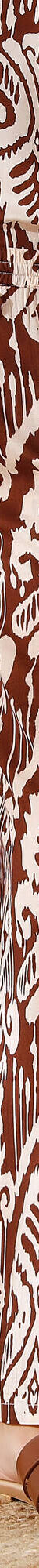 Pantalon large fluide imprimé (chocolat / beige) Pantalon large fluide imprimé (chocolat / beige)